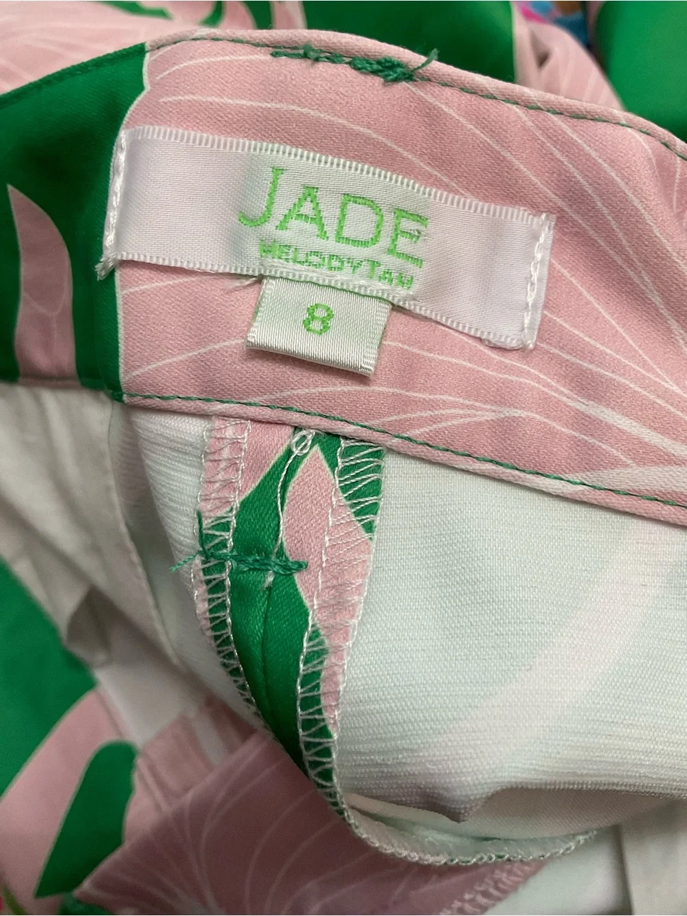 Jade - Beautiful Pink and Green Floral Shorts. Size 8